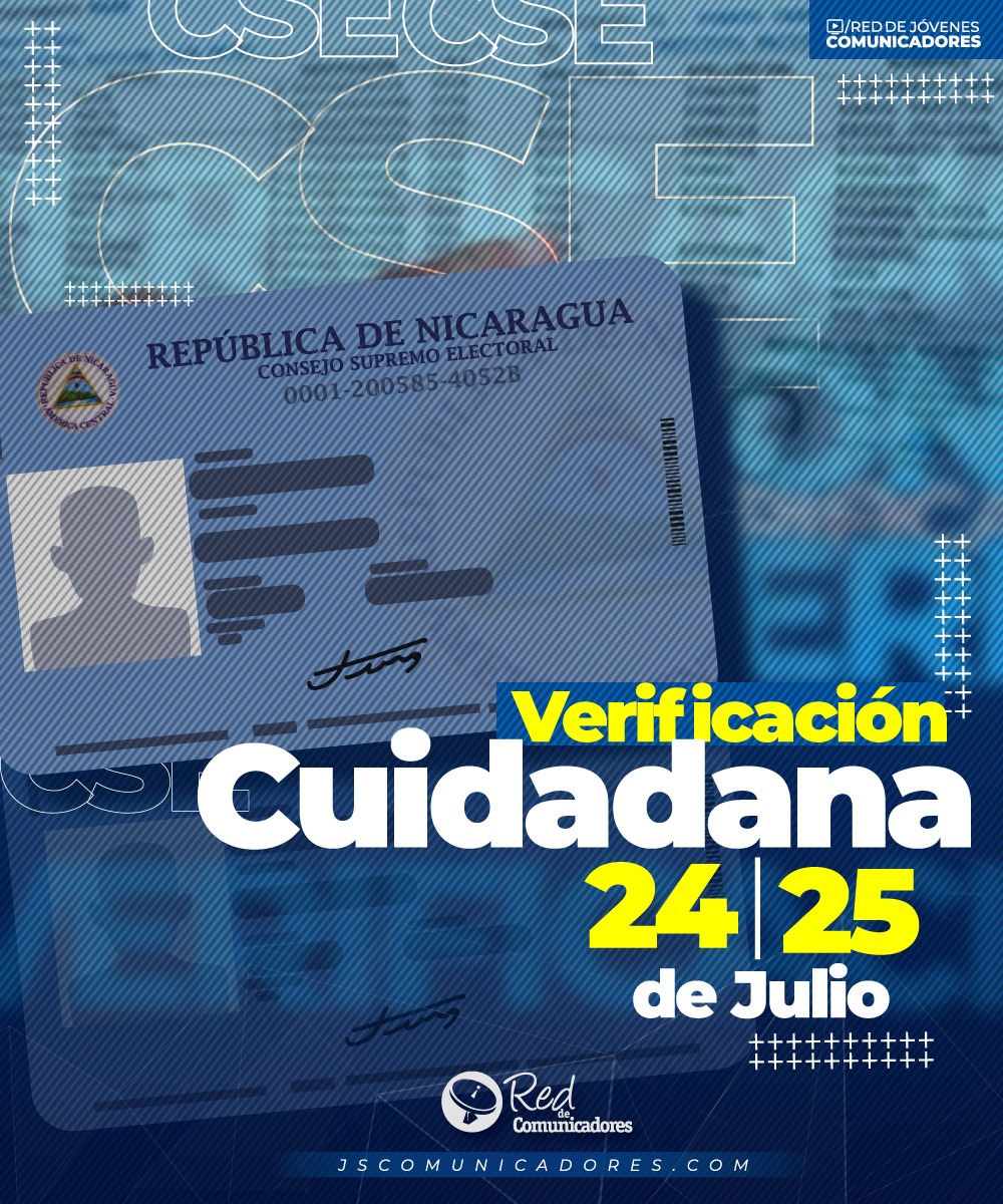 DormesKyara's tweet photo. Todos en #Nicaragua tenemos 24 y 25 de Julio para ir a verificarnos a nuestro centro más cercano de votación. #24Y25VERIFICANDONOSGANAMOSTODOS  @MundoRojoYNegro2
@PastoraLopez14
@Teresita1979Nic
@SalomnMontoya1
@vasquez_yerald
@Britany45613774 @LaRebeldeFSLN
@marajh1981 @Marajhz https://t.co/AyrXItYur4