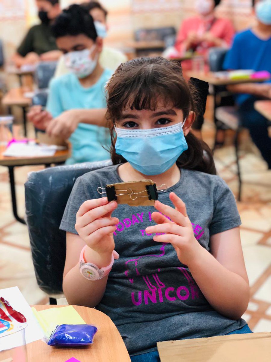 nadiaali3000's tweet image. That moment when the led works 🥰, we had our first day @makeymakey with lots of fun. Kids got to learn about MM and made switches #MyCodeClub, what a better way to celebrate @CoderDojo than showing the great influence they leave into our community #10YearsOfCoderDojo