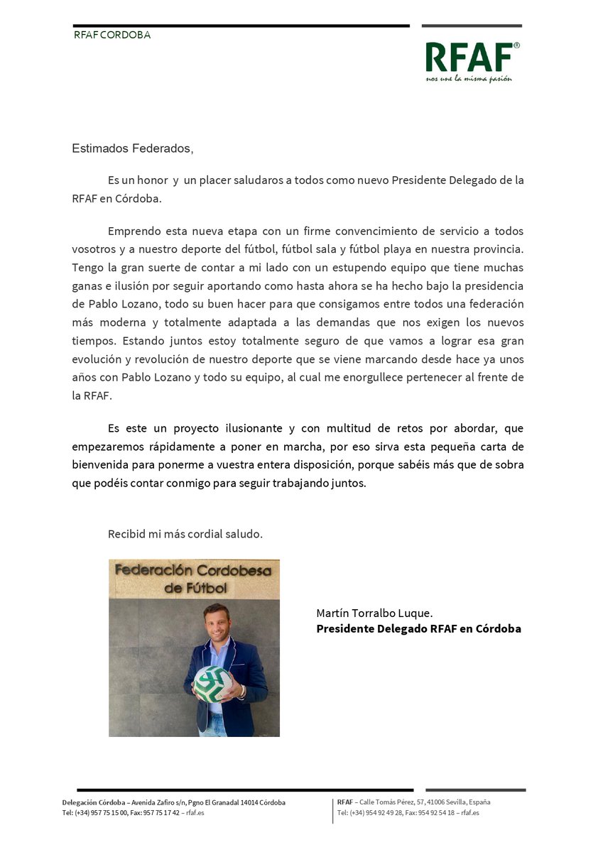 RFAF - Delegación de Córdoba tweet media