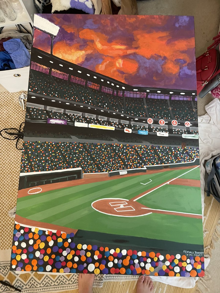 Kerry_Brandt's tweet image. Hey, @JeremyConn1057 !  My daughter @kendall_brandt painted this for the #MoGaba foundation benefit this weekend.  This is special, as we are huge Mo fans and sadly he passed on my birthday.  I’ll never forget Mo.  Thank you for all you continue to do!