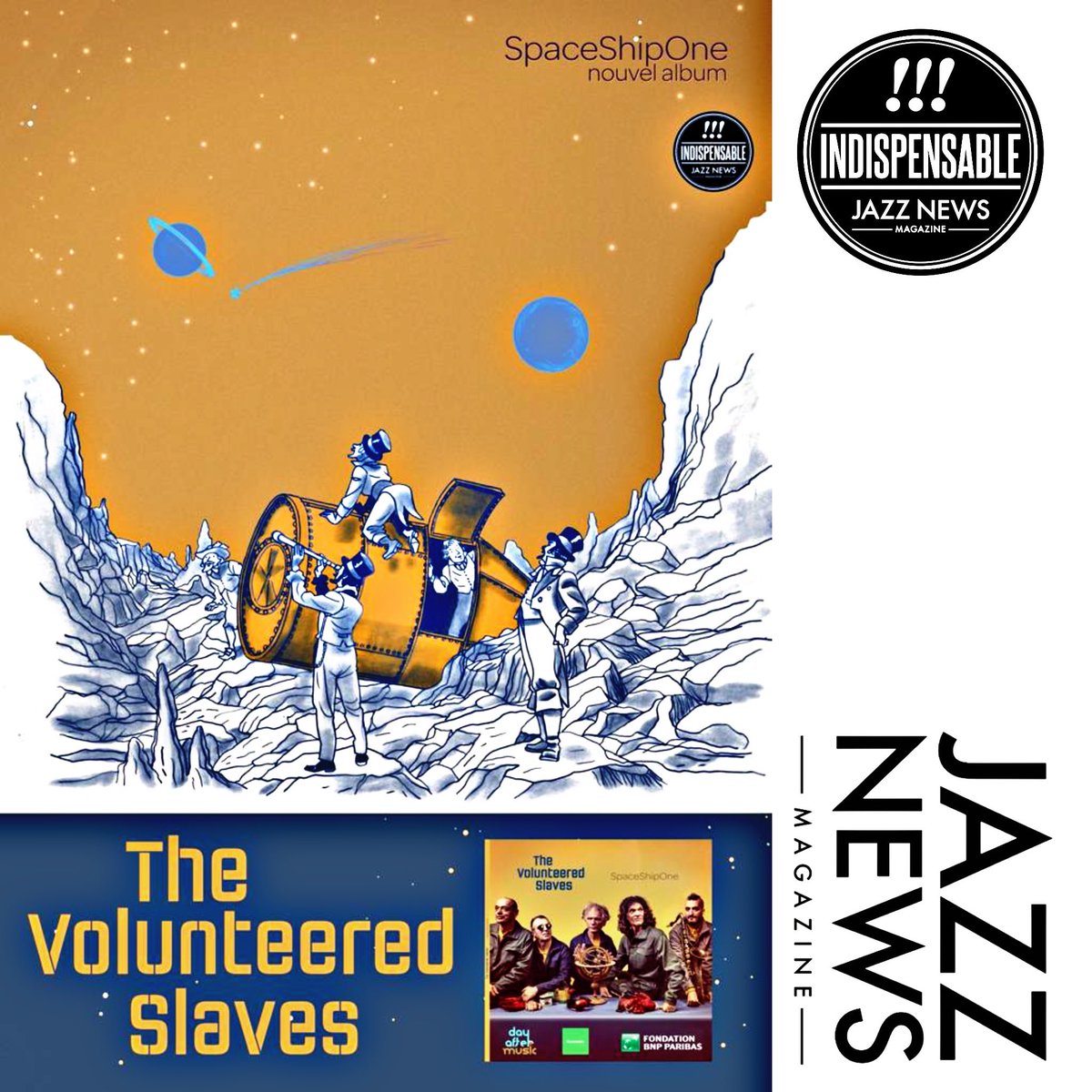 VolunteeredThe's tweet photo. Merci à @jazznewsparis pour l’article sur notre #album #spaceshipone ! Disponible en #Preorder #now #LinkInOurBio #streaming #vinyl #cd #Digital #jazznews #NewRelease #jazz #electronicmusic #jazzalbum #paris #music #parisjazz #jazzband #tvs https://t.co/KQWEcGonf0