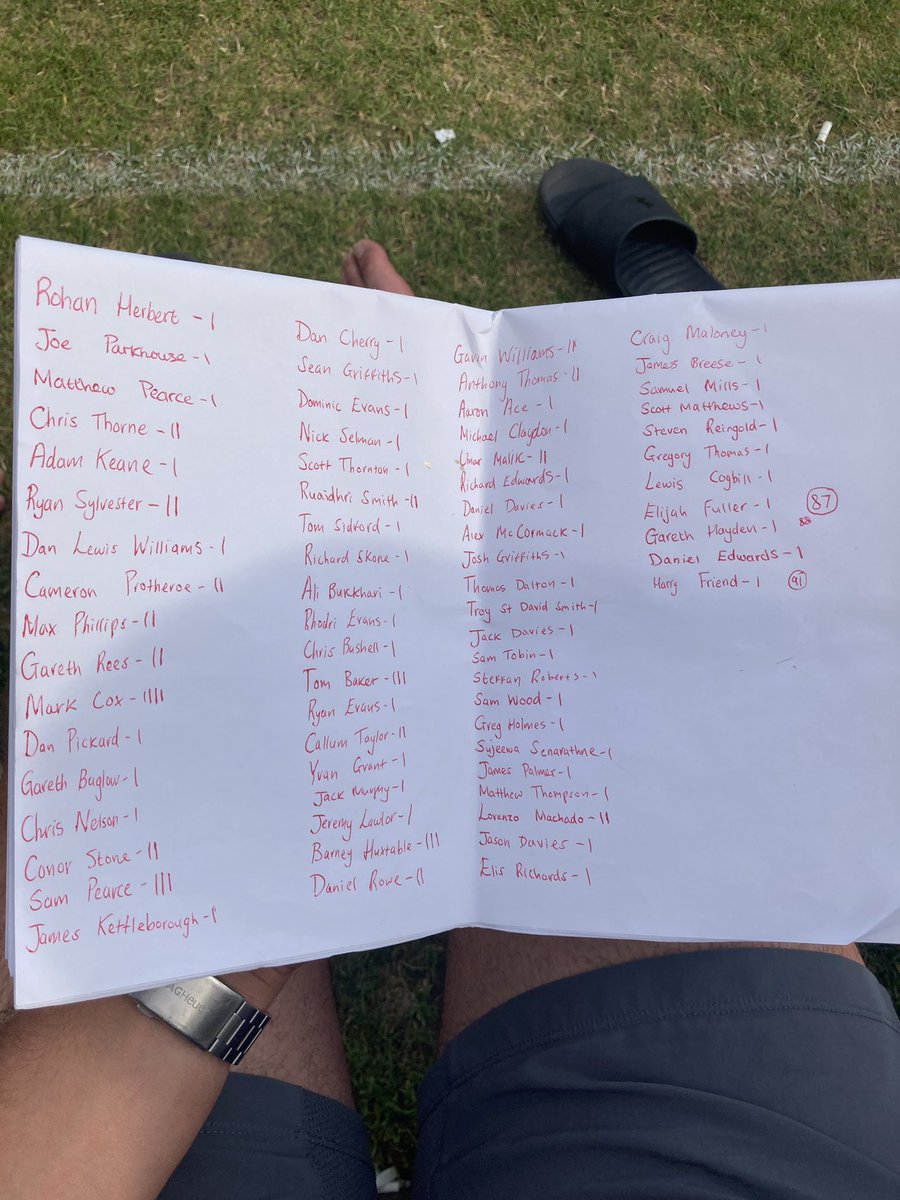 I’ve seen some things but this is a first!!! @Dafydd14Davies list of premier league wickets 😂😂😂