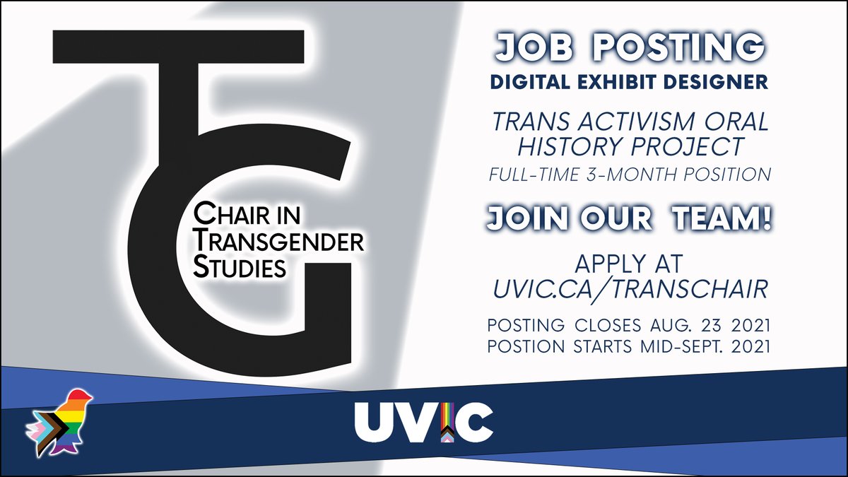 Chair in Trans Studies & Archives tweet media
