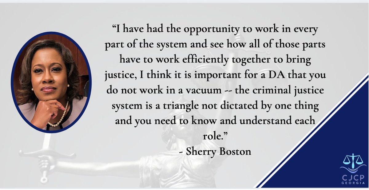 CJCPGA's tweet photo. This #FamousFriday comes from Sherry Boston, DeKalb County District Attorney. In 2016, Boston spoke with @NeighborNews to explain how her prior legal experiences would help her as a District Attorney. To read the full article visit, https://t.co/bqiKtEb9P4 https://t.co/SNqgO0Glqx