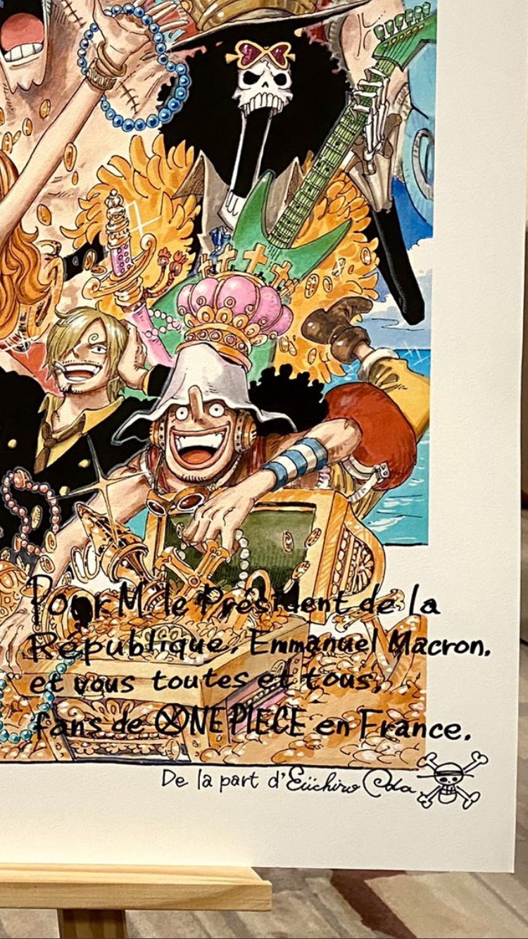 クマの太郎 マクロン大統領とフランス全てのワンピースファンへ T Co Nc2w0osh0r Twitter