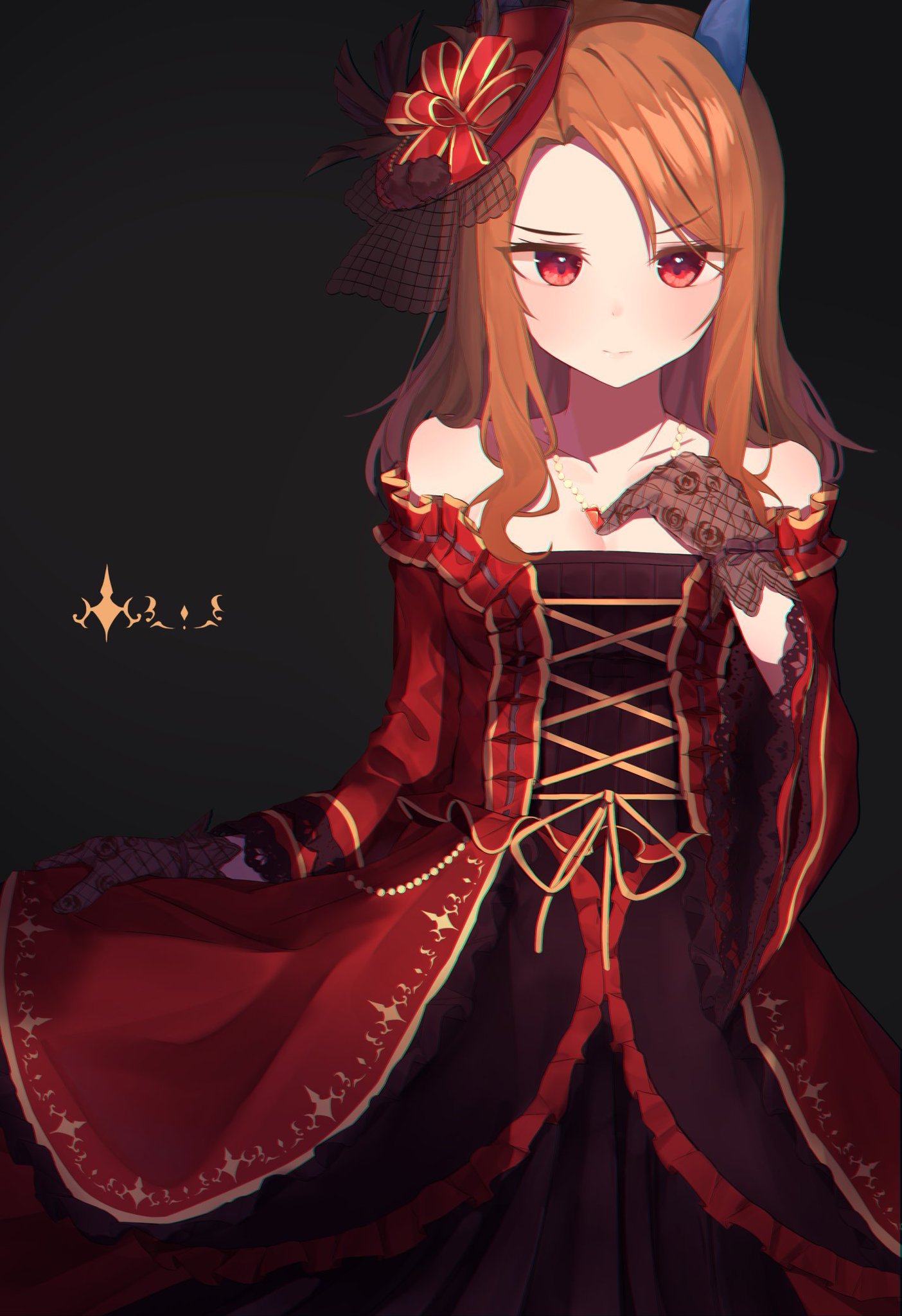 ウマ娘 赤いドレス姿のキングヘイロー イラスト ウマ娘うまぴょいまとめ