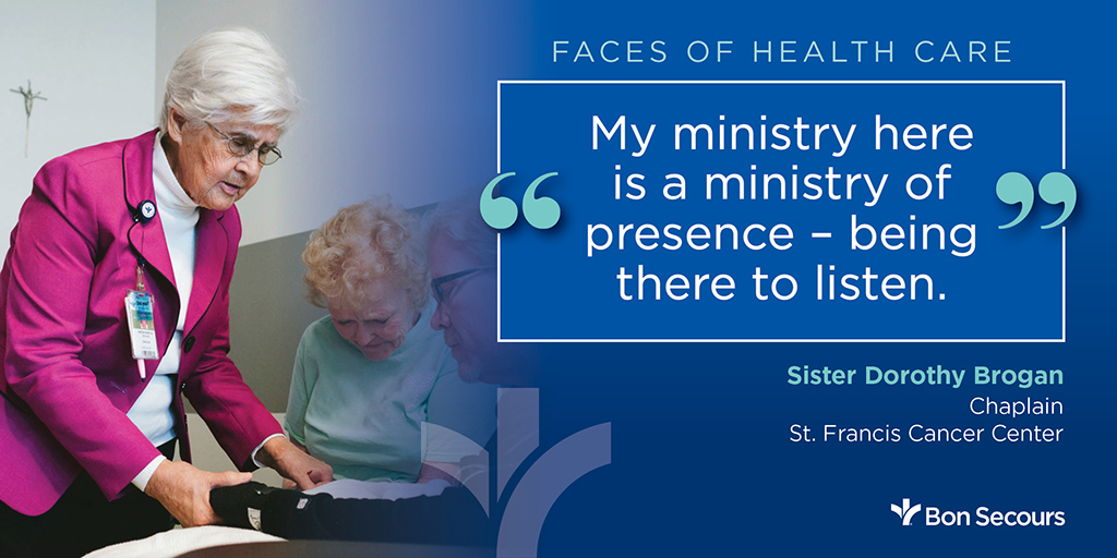 Bon Secours on Twitter "Sister Dorothy Brogan, a parttime chaplain at