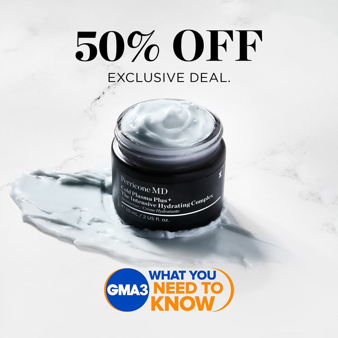 LAST CHANCE to get 50% off Cold Plasma Plus+ including our latest innovation, The Intensive Hydrating Complex on <a href="/GMA/">Good Morning America</a>! Sale ends soon, while supplies last. 

Shop now: gma-perricone.com