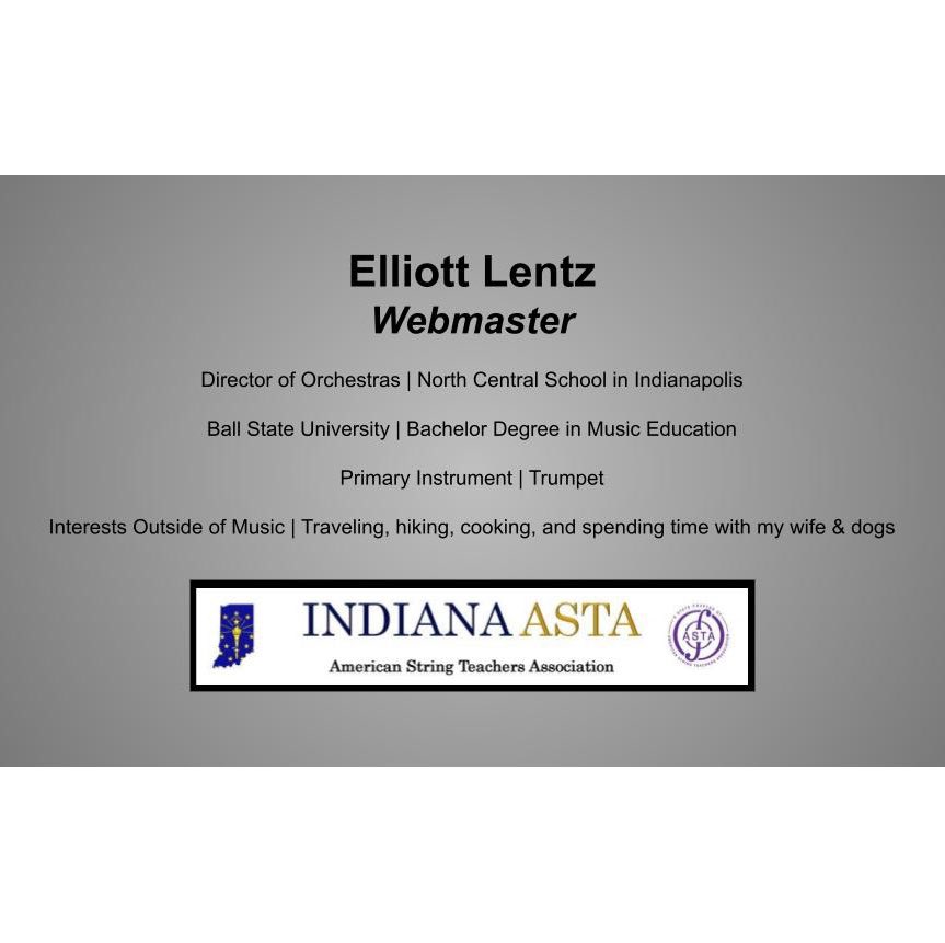 IndianaASTA's tweet image. Meet our Webmaster ➡️ Elliott Lentz
@BallState @msdwt 
#MusicEducation #Educators #ASTA