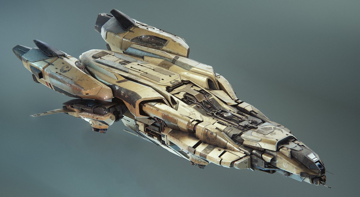 Citoyennes et Citoyens ! 
Arthur Chamerois (<a href="/LeStarCuisse/">Arthur Chamerois</a>), créateur du vaisseau mère de la secte dans l'épisode VII de Nexus VI, nous gratifie de quelques visuels détaillés de sa création ! 
Foncez donc voir : artstation.com/artwork/180vN2
#NexusVI #SciFi #ScienceFiction #NexusTrilogy