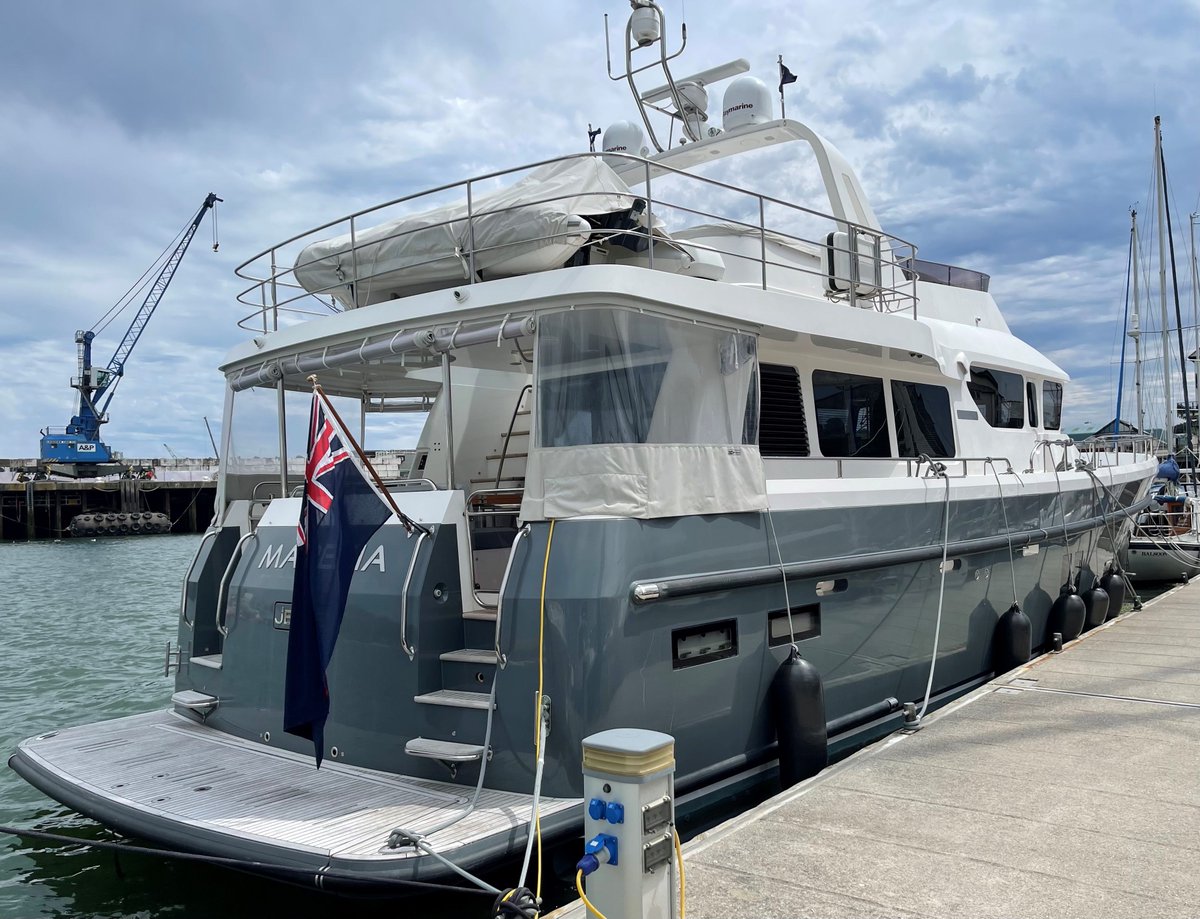This #Hardy65 is in #Falmouth for our Anniversary Rally for pre-registered #Cockwells and #Hardy boat owners, which also takes in #Dartmouth and #Yarmouth and events sponsored by #BarrusUK <a href="/yanmarmarine/">Kardeş Denizcilik</a> <a href="/english_gin/">Dartmouth English Gin</a> and <a href="/Raymarine/">Raymarine</a> #Cockwells25 #HardyOwnersClub40
