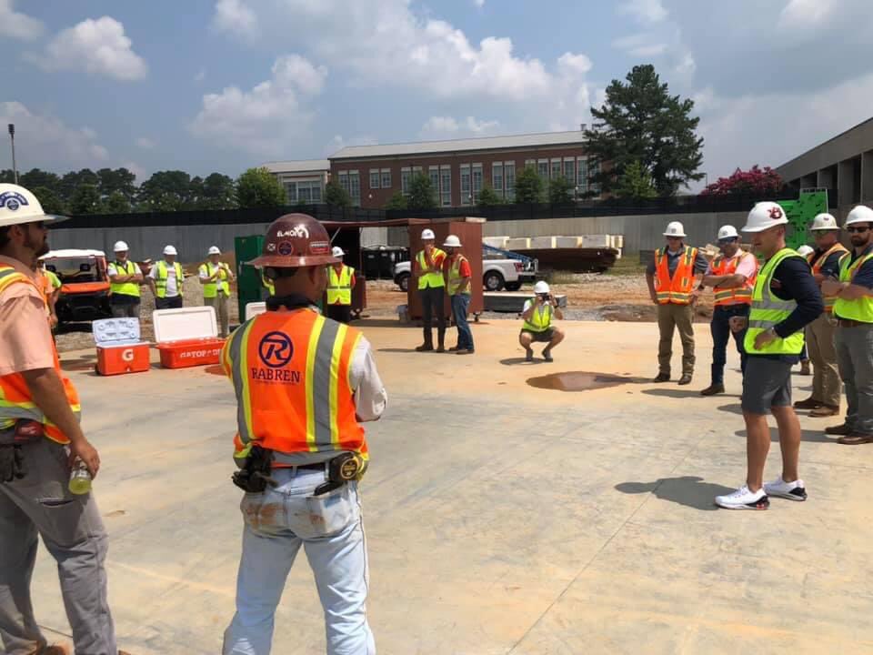 Thank you to <a href="/CoachHarsin/">Bryan Harsin</a> <a href="/AGreeneIV/">Allen Greene</a> and the <a href="/AuburnFootball/">Auburn Football</a> staff for supporting the hard working men and women at the Auburn University Football Performance Center project. The staff distributed cold Gatorades throughout the job to recognize their hard work!