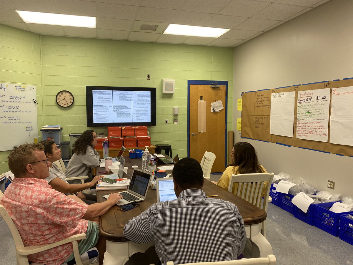 HurleyElem's tweet image. Summer Math Planning Day @HurleyElem! Academic Language and school-wide vocabulary focus. #LtoJ #prepost #buildingcommunity @gardner41
