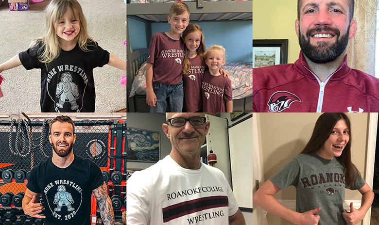 RoanokeCollege's tweet photo. During its #WrestlingShirtADayInMay campaign, @NokeWrestling proved it has an enthusiastic fanbase going into its inaugural season: https://t.co/SADZ6xrRjh https://t.co/N5sBNAbUsj