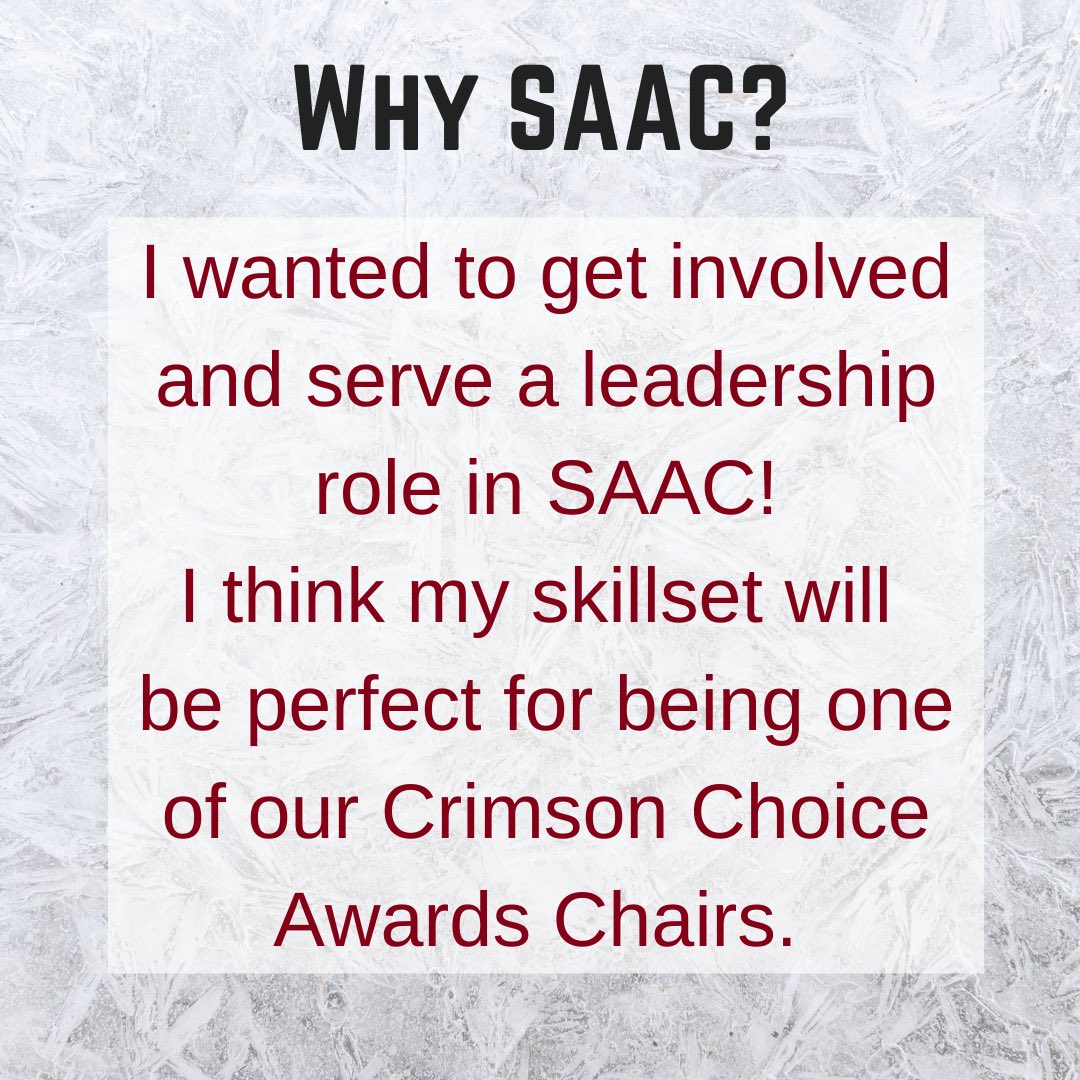 🚨Introducing our 2021-22 SAAC Exec Board!🚨 : A jack of all trades, we are excited to ✨spotlight✨ @AlabamaSwimDive’s Derek Maas as our new Crimson Choice Awards Co-Chair! #leadership