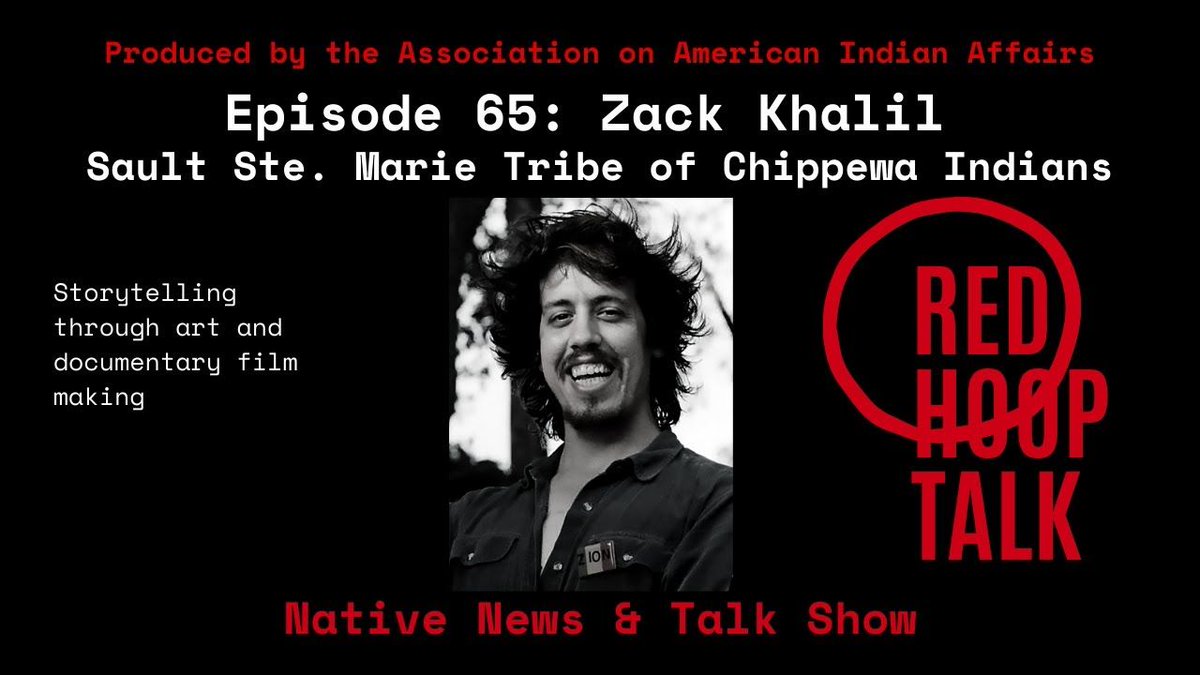 IndianAffairs's tweet photo. TONIGHT #RedHoopTalk is LIVE at 5 pm Eastern! Visit with ZACK KHALIL, #Ojibway when we talk about his style of filmmaking and art. Hear more about Zack’s work, and how he stays #CLOSETO CULTURE. https://t.co/neRwps4Xck

#NativeTalkShow #IndianCountry #IndigenousFilm #storytelling https://t.co/iJYBeMdx7A