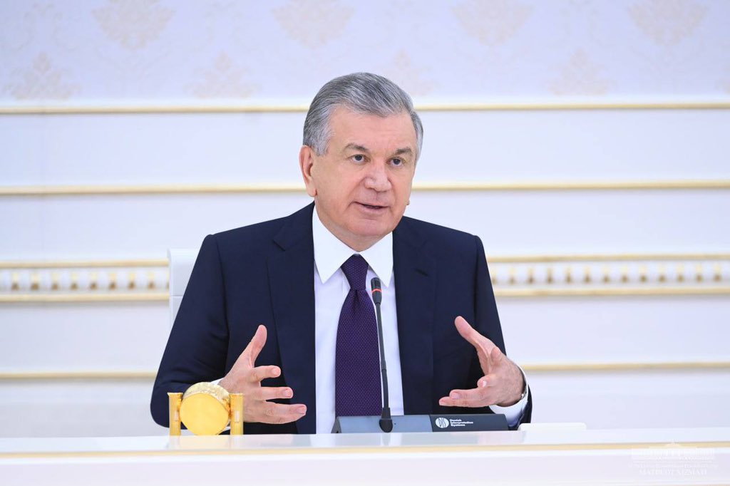 president_uz's tweet photo. A videoconference on measures to establish the new system of processing the public appeals was held under the chairmanship of the President.
⠀
#Mirziyoyev #dialoguewithpeople #appeals https://t.co/3ZCQH7G628