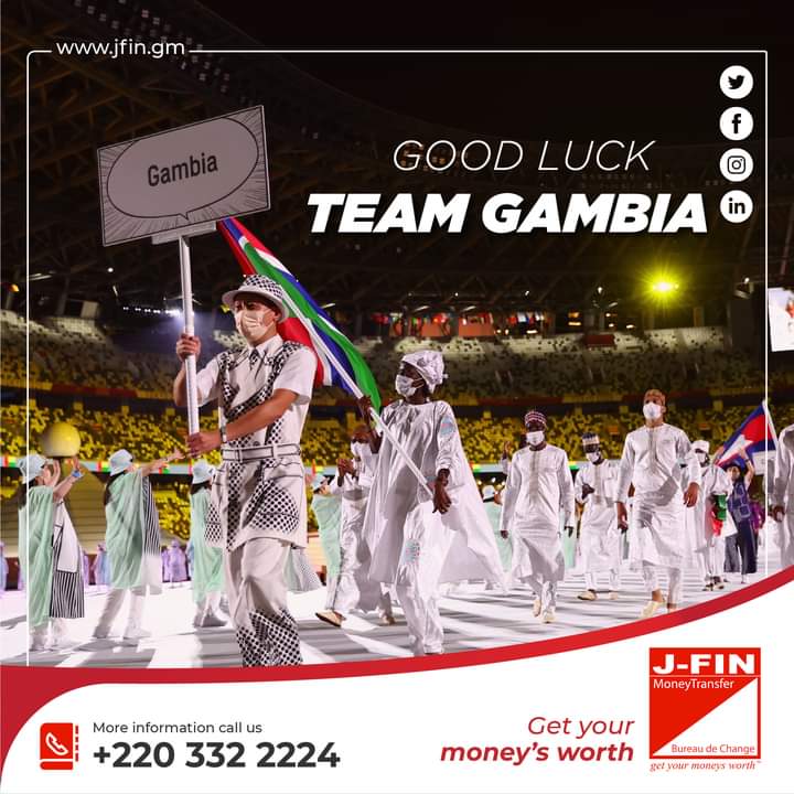 JFINTransfer's tweet image. Wishing the best of luck to #TeamGambia at the #TokyoOlympics.