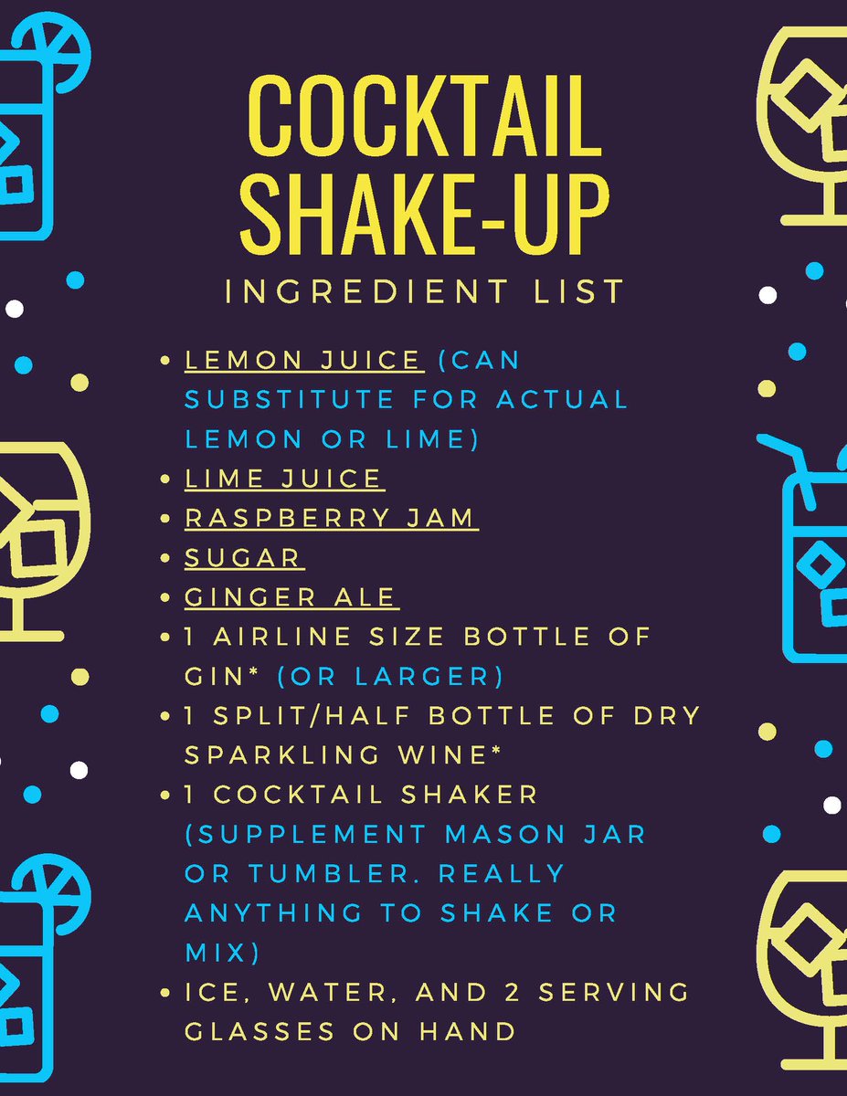 🍸 Looking to shake things up?🍹 Join FBA Young Tax Lawyers Aug 5 at 6pm EST! A mixologist will teach us to make 2 classic cocktails followed by virtual fun &amp; games! This event is BYOB, ingredients in image! Cheers!
us02web.zoom.us/j/89725764697