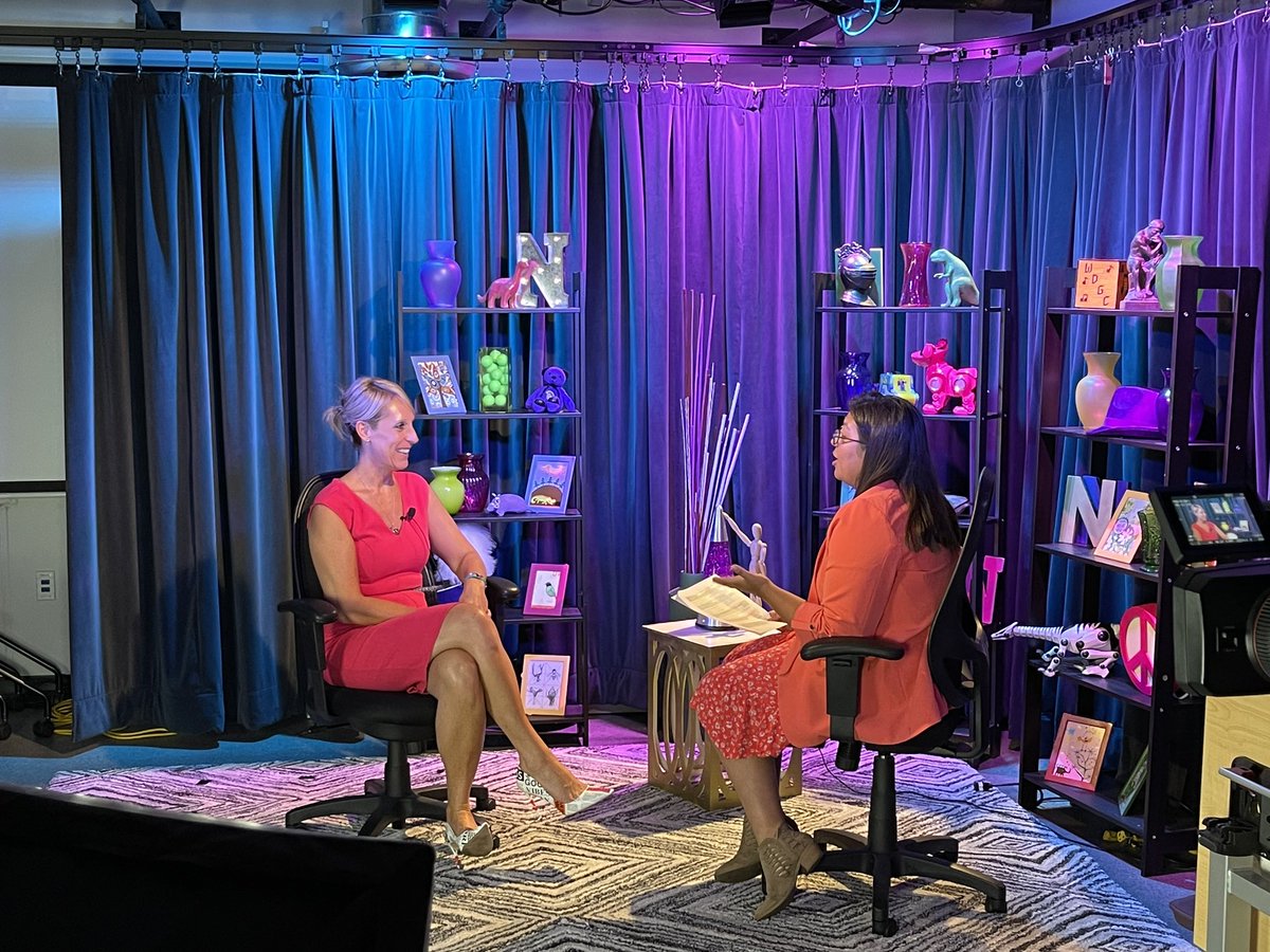 Whoa!! Jade brought her interview SKILL to our sit-down! Thank you Jade for the great convo and thank you to Mr. Waite and the crew for the amazing set design and care you put into making this a fun and truly authentic tv interview.  Can’t wait to do this again!  #WeAreDGN