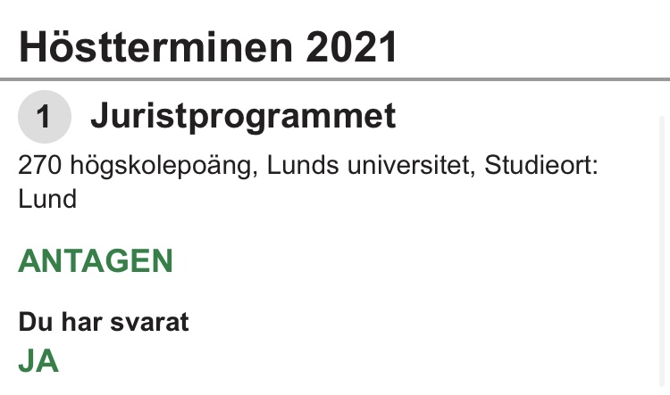 JamtingSigrid's tweet photo. Juriststudenttwitter, here I come!! https://t.co/6J3UAhCgCj