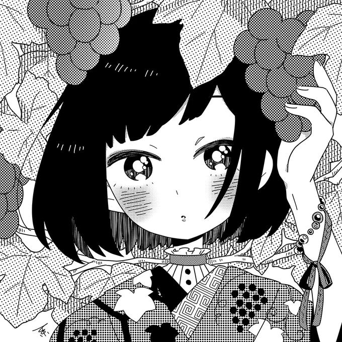 #見た人もなにか無言で白黒の何かをあげる 