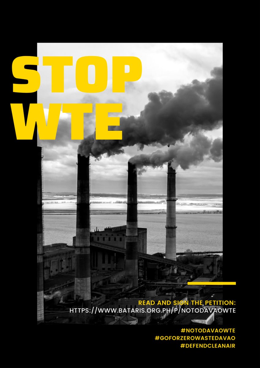 YACAPhilippines's tweet photo. URGENT! The Davao City Council has approved on 2nd reading the 10 -Year Solid Waste Management Plan that includes waste-to-energy (WTE) incineration (or burning of waste) as a key strategy.
Sign: https://t.co/e4SGjbFWq6
#NoToDavaoWTE
#GoForZeroWasteDavao
#DefendCleanAir https://t.co/BuUNpgWzMa