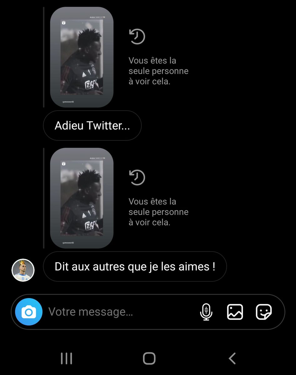 Crackerinhoo's tweet photo. Le goat quitte Twitter 😔😔 https://t.co/FZbr3PcLWH