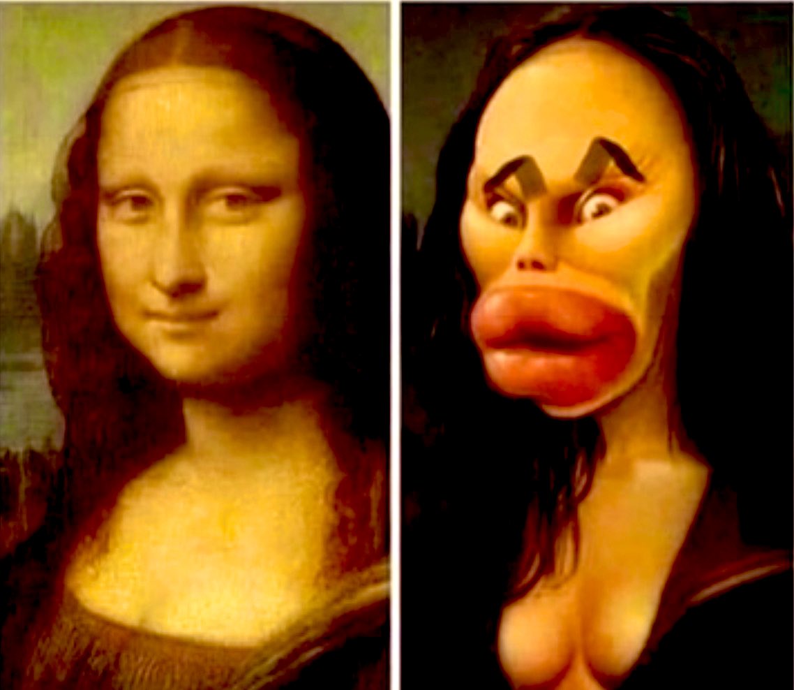 Bringing Mona Lisa bang up to date