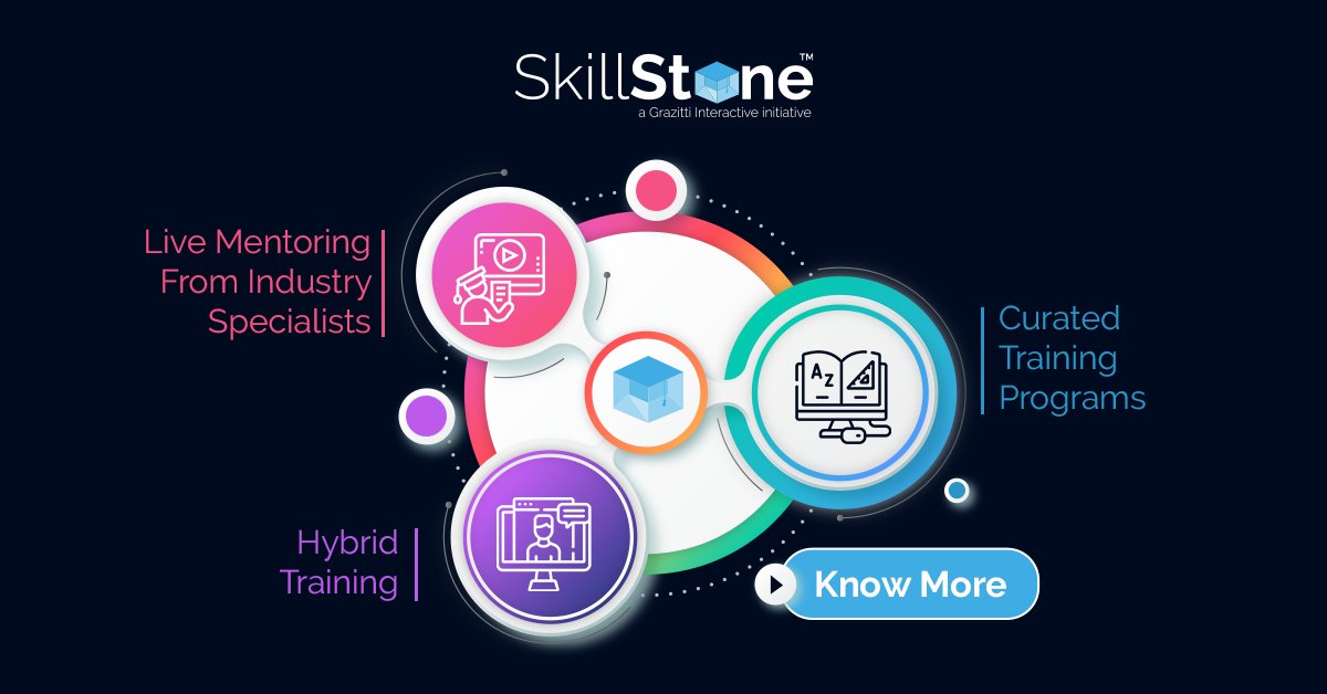 Grazitti's tweet photo. Join #SkillStone to learn in-demand technologies from industry experts to thrive in the #IT world. Learn more  

👉 https://t.co/Y5tqSmpuba 👈

#ITCourses #webdeveloper #elearning #salesforce #QA #fullstackcourses #webdevelopertraining #Skillstone #grazitti https://t.co/HV6B23FKvu