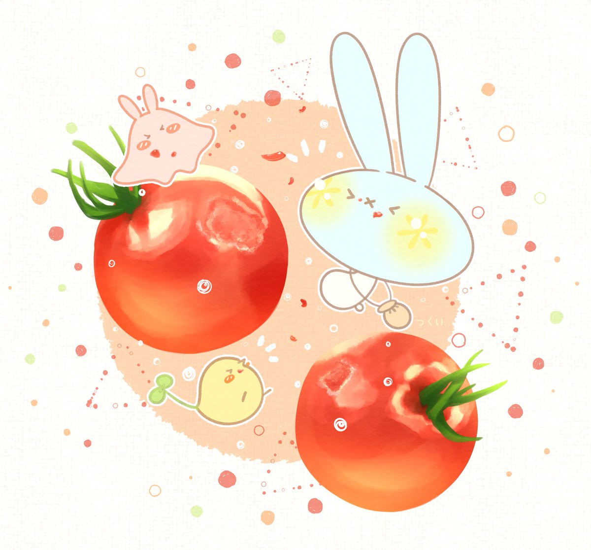 赤くてあまいミニトマト Gt Lt みずい 津久井 紫乙のイラスト