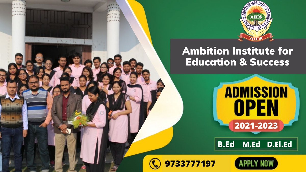 AIESInstitute's tweet image. AIES, one of the best BEd colleges in Kolkata can be your course guide. Make a professional career in the teaching field.
Call us for admission purposes - 9733777197 | 9143525324 | 8649860966
#bedcollegesinkolkata #MEdcourse #DELEdcourse #AIESinstitution