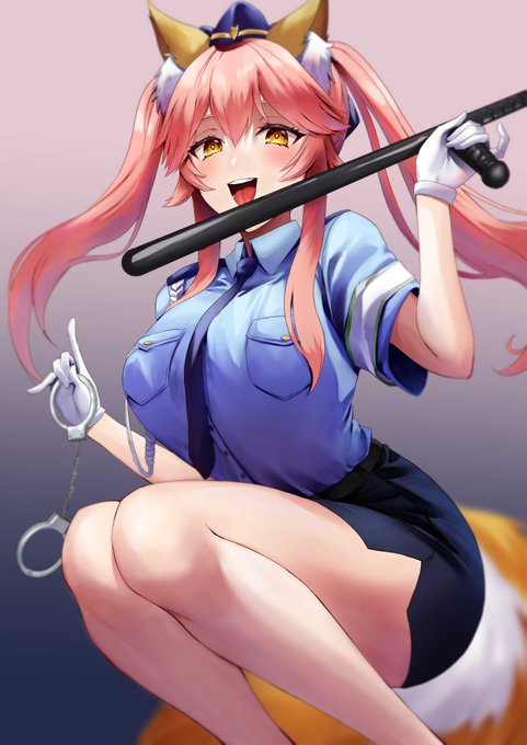 「tamamo no mae (fate/extra) open mouth」Fan Art(Latest)