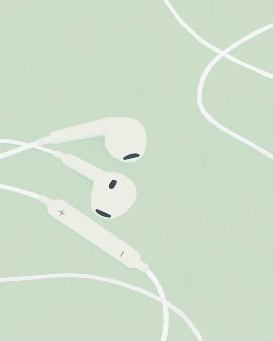 Lemon / Earphones / Sneakers 