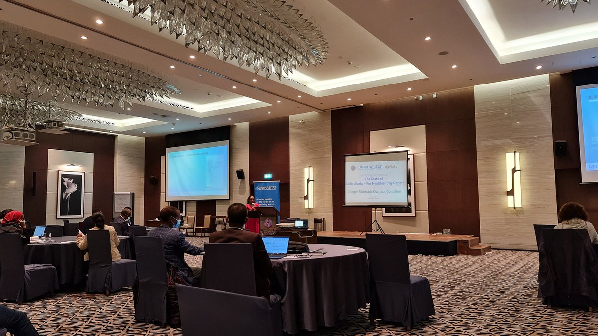 KebetEskeKetema's tweet photo. @UNHABITAT #Ethiopia is launching "The State of Addis Ababa - For Healthier City Report" &amp; "Sheger River Side Corridor Guidelines". #lifeinaddisabeba #citylife #AddisAbeba #Ethiopia #delination #river #buffer #riverside #planning @TheUrbanCenter https://t.co/m2po47f0fz
