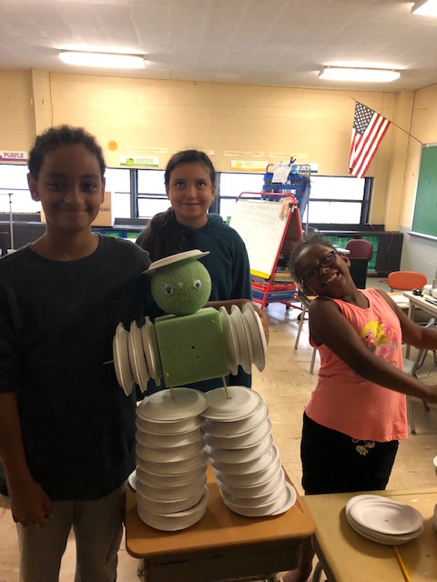 NBPublicSchools's tweet photo. Elwyn Campbell Elementary School grade 3 students completed one of their "Math in Action" challenges!  They had to work hard on the problem solving, but persevered and had so much fun in the process! 🤖
@GuyNbps https://t.co/nofbnZKtwQ