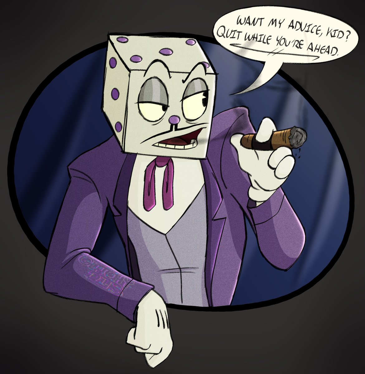 🫐Pazz Arts🫐 on X: King Dice 🎲 He should have won the poll, you know  what I'm talking about. [ #Cuphead #TheCupheadShow #KingDice #fanart ]   / X