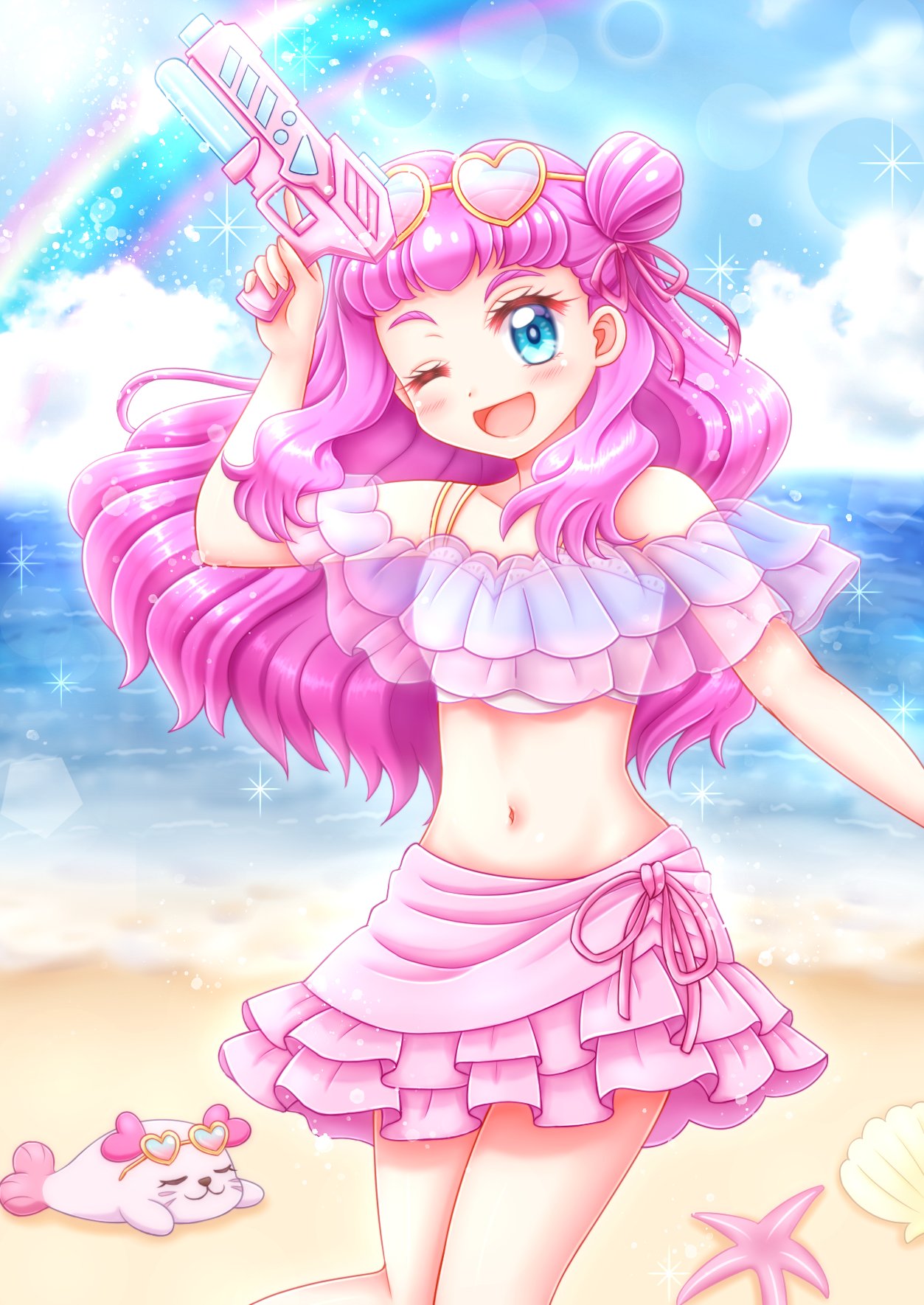 鶏 グッズの水着ローラちゃんが可愛すぎたので描きました プリキュア トロプリ トロピカル ジュプリキュア ローラ くるるん T Co Kixvqkh3qu Twitter