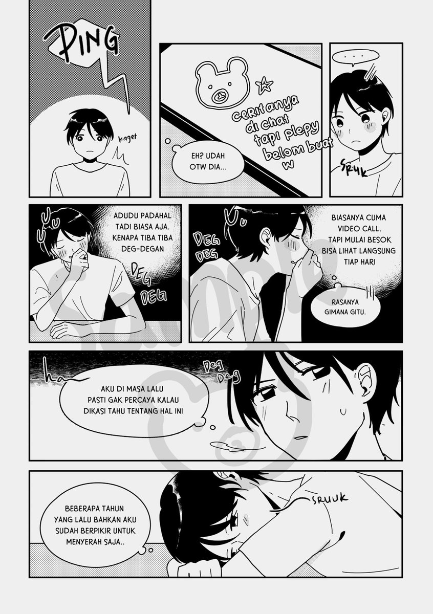 pepiplepy's tweet photo. [SAMPLE] (1/2) Aku &amp; Yoc + Kim Hyunri (BL / 32 Halaman/ Bahasa Indonesia)

Anak-anakku mau pacaran tapi digangguin Oppa Korea namanya Kim Hyunri. Hyunri is @mayofenna ‘s oc

Order https://t.co/xuGAOjg5U8 https://t.co/IAK0WZR8Rf