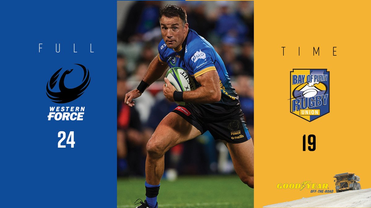 Tough win in tough conditions 🙌

A powerful second half seals a classy win over <a href="/BOPRugby/">BOP Rugby</a> in front of the Sea of Blue 👏

#ForceForever #FORvBOP