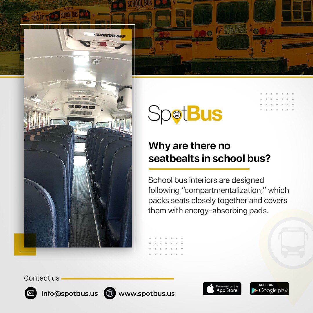 One of the many reasons why there are no seatbelt in School Buses.
#schoolmanagementsystem #schoolbussafety #childrensafety #childrenfirst #SpotBus #SpotBusApp #gpstrackingsystem #gpstrackingdevice #schoolbusfleet #schoolbusmanagement #schoolbus #childrendandcovid19