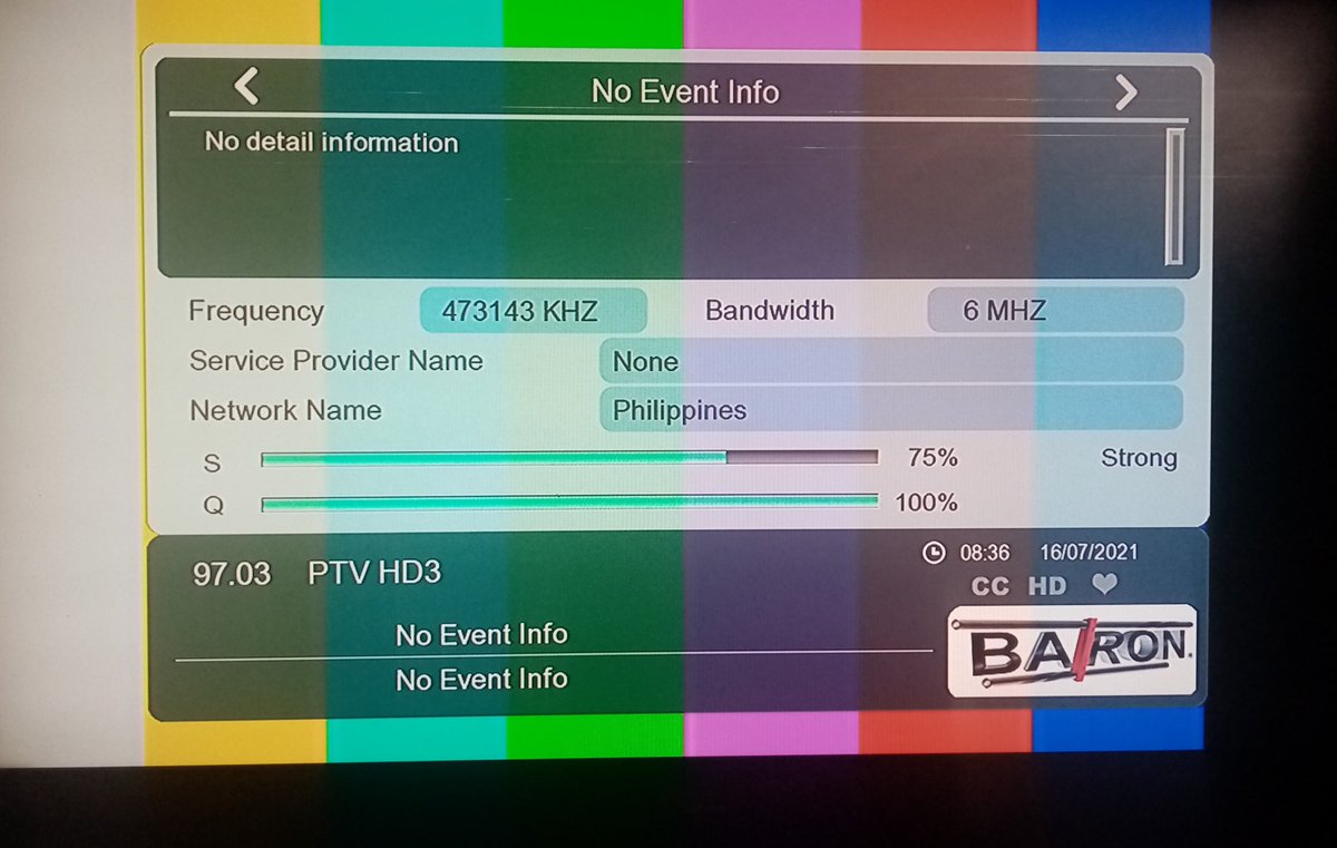 dtvupdates_sns's tweet photo. PTV Manila transferred to their new DTT frequency — 473.143 MHz. Please rescan your DTT devices.

PTV 마닐라는 새로운 DTT 주파수인 473.143MHz로 이전되었습니다.  DTT 장치를 다시 스캔하십시오. https://t.co/dAJHrZvVhw