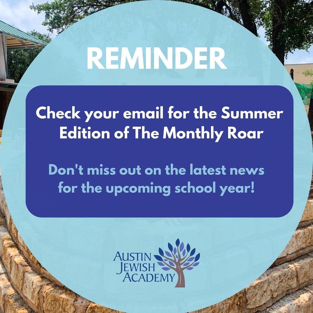 AJAlions's tweet photo. AJA Families: A reminder to check your email inbox for our latest newsletter. This issue contains important and exciting info for the upcoming school year! 🗓📝 
Tip: While the newsletter is compatible with your smartphone, it is certainly more visually striking on computer. 💻✨ https://t.co/TEdP3znxHa