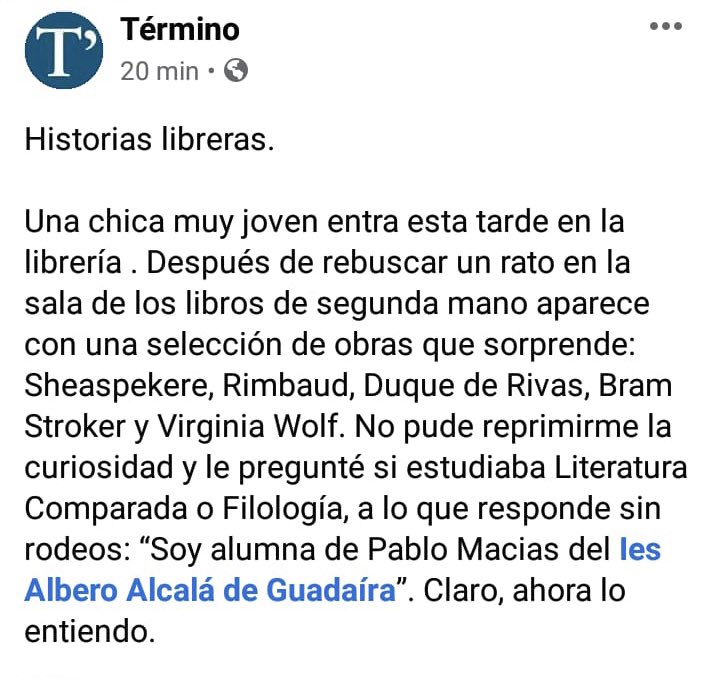 biblioalbero's tweet photo. ¡Historia estival que nos llena de orgullo! 🥰 #pablomacías #íesalbero #libreríatérmino #orgullodealumnas #somosíesalbero #leeresunplacer https://t.co/0htCDVMq8f