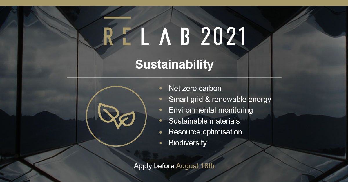 TechRelab's tweet image. Applications for #RElab 2021 are open!
Are you a #sustainability start-up building solutions in renewable energy, sustainable materials and net zero carbon?
APPLY by August 18th at: relab.tech