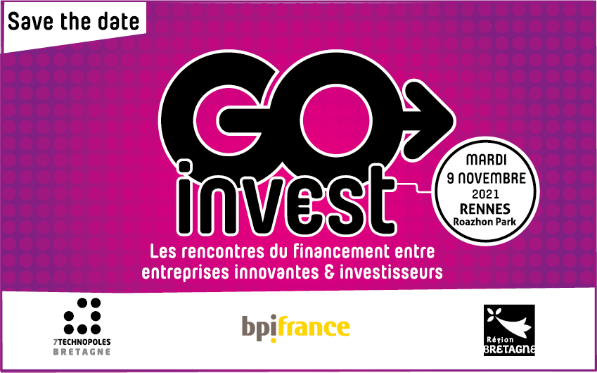 7TechBZH's tweet photo. 📅[RESERVEZ VOTRE DATE !] GO Invest, rencontres du #financement entre entreprises innovantes et investisseurs revient en présentiel le 9 novembre 2021 à #Rennes.

Bloquez vos agendas, on vous en dit plus en septembre!

GO Invest est porté par @7TechBZH @regionbretagne @Bpifrance https://t.co/g8KaXHDq4q