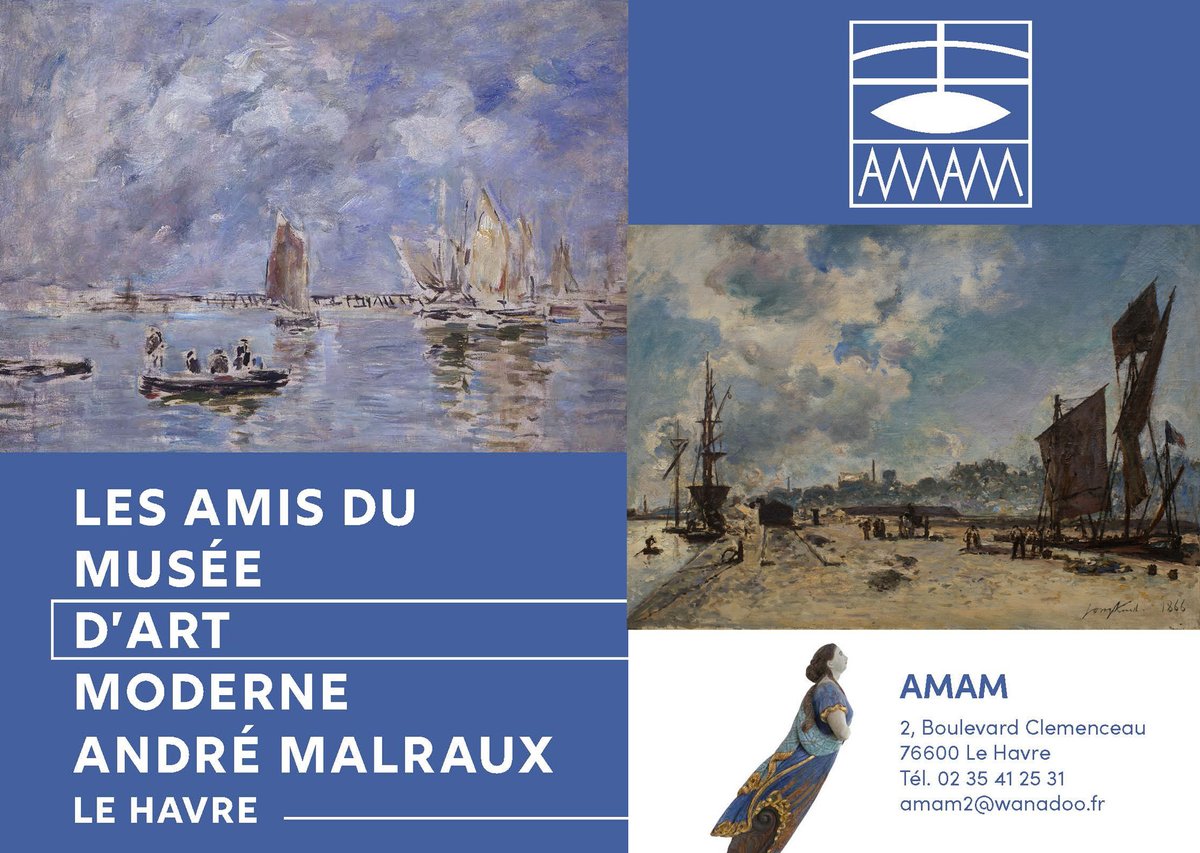 #MuMa ❤ : l'AMAM l’Association des Amis du @MuMaLeHavre Musée d'art moderne André Malraux publie son dépliant-programme annuel ! ➡ Le programme et l’actualité : muma-lehavre.fr/fr/amam/le-pro… ➡ L'adhésion : muma-lehavre.fr/fr/amam/adhesi… ➡ L'association : muma-lehavre.fr/fr/musee/amam/…