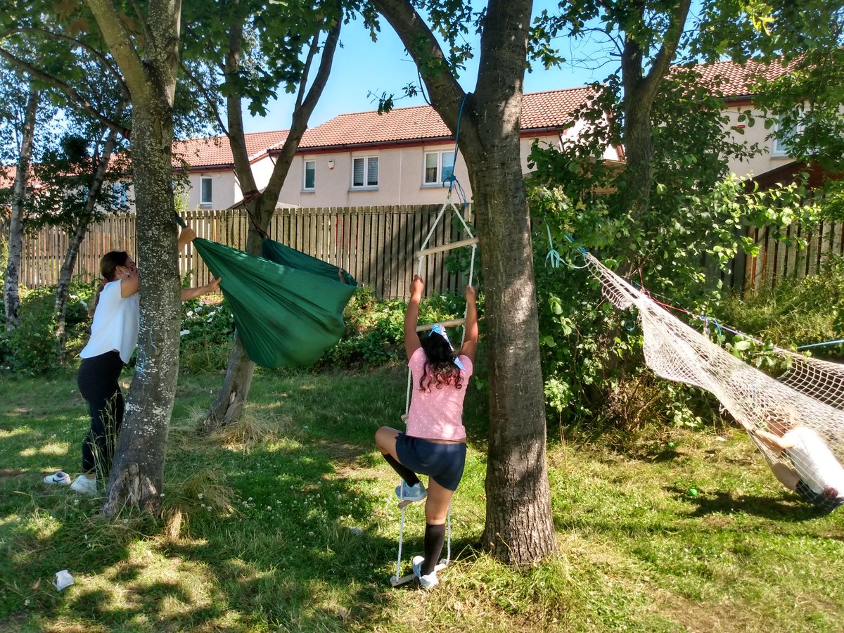 A mix of hanging out &amp; risky play.  And an example of problem solving, found while tidying.

Children showed lots of resilience, finding ways to make things stay up, tying knots, climbing. Lots of examples of children trying &amp; trying again, finding new ways &amp; learning new things.