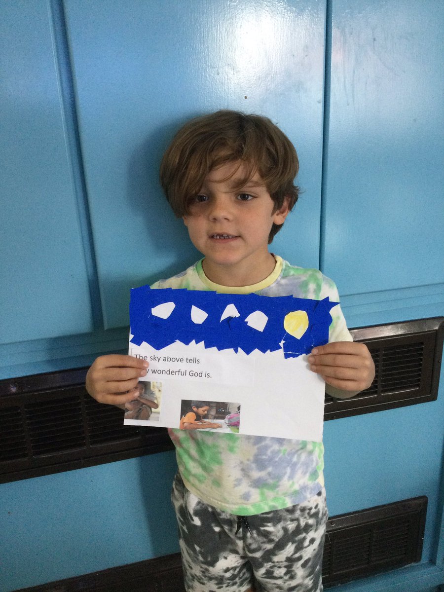 HTAClassWebster's tweet photo. We listened to King David’s Psalm and created a collage of the sky to remind us we share our sky with our global neighbours. Don’t they look great?! #HTARE https://t.co/AuFL1bRlc8
