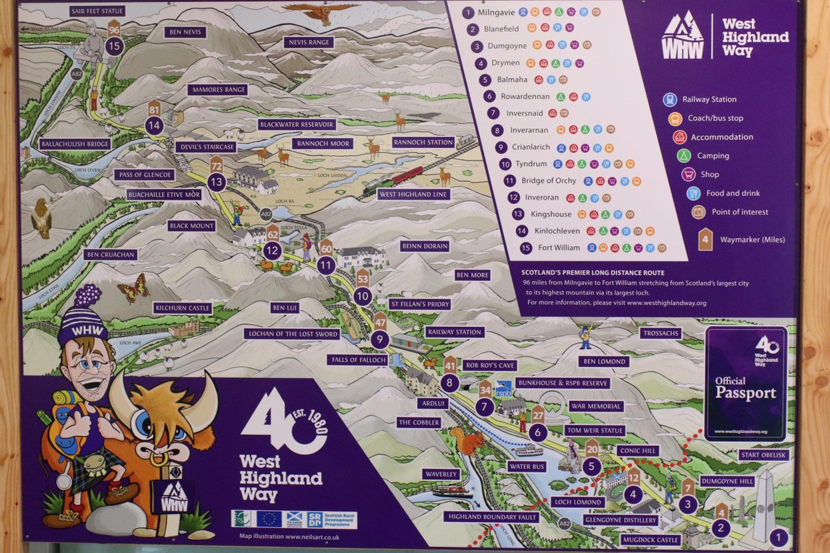 official_whw's tweet photo. Next time you're in #Balmaha take a 👀at our #WestHighlandWay illustrated map currently on display at the @lomondtrossachs visitor centre #maps #longdistancetrail #milngavie #fortwilliam #stirling #glencoe #lochlomond #96miles https://t.co/emJJ6CEIQB